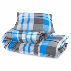 vidaXL 1/2x Duvet Cover Set Cotton Duvet Slipcover Sheet Multi Colours/Sizes - 240 x 220 cm + 60 x 70 cm - Additional view 4