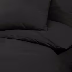 vidaXL 1/2x Duvet Cover Set Cotton Duvet Slipcover Sheet Multi Colours/Sizes - Black, 240 x 220 cm + 60 x 70 cm - Additional view 5