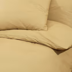 vidaXL 1/2x Duvet Cover Set Cotton Duvet Slipcover Sheet Multi Colours/Sizes - Taupe, 135 x 200 cm + 80 x 80 cm - Additional view 5