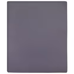 vidaXL 1/2x Jersey Fitted Sheet Cotton Bedding Blanket Multi Colours/Sizes - Anthracite, 180 x 200 cm/1