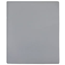 vidaXL 1/2x Jersey Fitted Sheet Cotton Bedding Blanket Multi Colours/Sizes - Grey, 100 x 200 cm/1