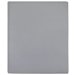 vidaXL 1/2x Jersey Fitted Sheet Cotton Bedding Blanket Multi Colours/Sizes - Grey, 180 x 200 cm/1