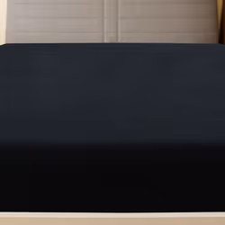 vidaXL 1/2x Jersey Fitted Sheet Cotton Bedding Blanket Multi Colours/Sizes - Black, 140 x 200 cm/2 - Additional view 2