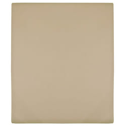 vidaXL 1/2x Jersey Fitted Sheet Cotton Bedding Blanket Multi Colours/Sizes - Taupe, 100 x 200 cm/1