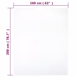 vidaXL 1/2x Jersey Fitted Sheet Cotton Bedding Blanket Multi Colours/Sizes - White, 160 x 200 cm/1