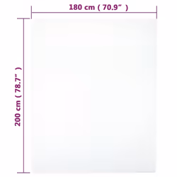 vidaXL 1/2x Jersey Fitted Sheet Cotton Bedding Blanket Multi Colours/Sizes - White, 180 x 200 cm/1
