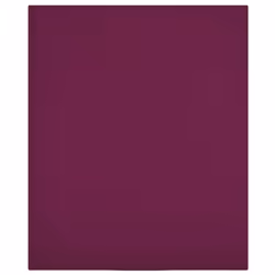vidaXL 1/2x Jersey Fitted Sheet Cotton Bedding Blanket Multi Colours/Sizes - Bordeaux, 90 x 200 cm/1