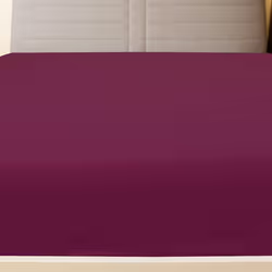 vidaXL 1/2x Jersey Fitted Sheet Cotton Bedding Blanket Multi Colours/Sizes - Bordeaux, 90 x 200 cm/1