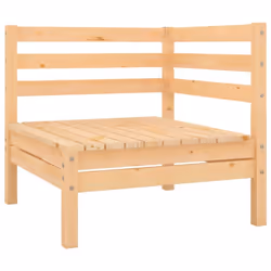 vidaXL Garden Corner Sofa Outdoor Sofa Sectional Corner Sofa Solid Wood Pine