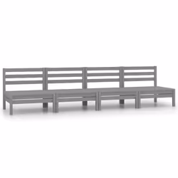 VidaXL 806594, Grey, Wood, Adults & Children, 635 mm, 635 mm, 625 mm