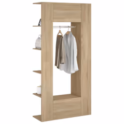 vidaXL 1/2x Hallway Cabinets Engineered Wood Indoor Furniture Multi Colours - Sonoma oak - Additional view 4