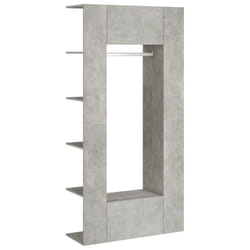 vidaXL 1/2x Hallway Cabinets Engineered Wood Indoor Furniture Multi Colours - High gloss white