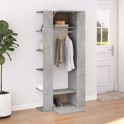 vidaXL 1/2x Hallway Cabinets Engineered Wood Indoor Furniture Multi Colours - High gloss white
