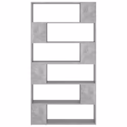 vidaXL Book Cabinet Room Divider Concrete Grey Room Partition Privacy Screen - Additional view 4