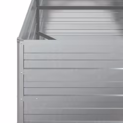 vidaXL Garden Raised Bed 160 cm Galvanized Steel Silver Planter Flower Box - Additional view 5