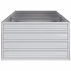 vidaXL Garden Raised Bed 160x80x45 cm Galvanized Steel Silver Flower Box Pot - Additional view 4