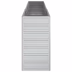 vidaXL Garden Raised Bed 240x40x77 cm Galvanized Steel Silver Flower Box Pot - Additional view 4