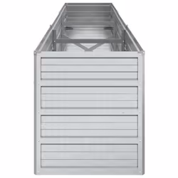 vidaXL Garden Raised Bed 240x40x45 cm Galvanized Steel Silver Flower Box Pot - Additional view 4