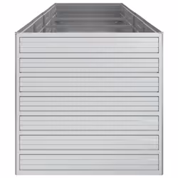 vidaXL Garden Raised Bed 320x80x77 cm Galvanized Steel Silver Flower Box Pot - Additional view 4