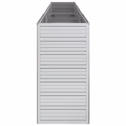 vidaXL Garden Raised Bed 320x40x77 cm Galvanized Steel Silver Flower Box Pot - Additional view 4