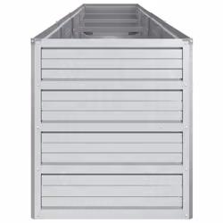 vidaXL Garden Raised Bed 320x40x45 cm Galvanized Steel Silver Flower Box Pot - Additional view 4