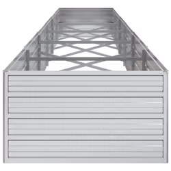 vidaXL Garden Raised Bed 480x80x45 cm Galvanized Steel Silver Flower Box Pot - Additional view 4