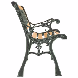 VidaXL 317118 outdoor bench Wood, Iron, Polyvinyl chloride (PVC) - Additional view 5