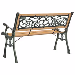 VidaXL 317118 outdoor bench Wood, Iron, Polyvinyl chloride (PVC) - Additional view 6