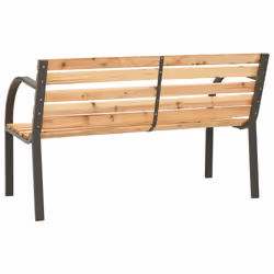 VidaXL 317119 outdoor bench Wood, Steel - Additional view 4