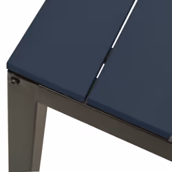 vidaXL Garden Bench Park Patio Bench Seat Outdoor Seating Bench Steel and WPC - black - Additional view 4