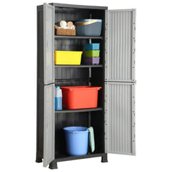 vidaXL Plastic Cabinet Home Organiser Storage Locker Rack Cabinet Cupboard