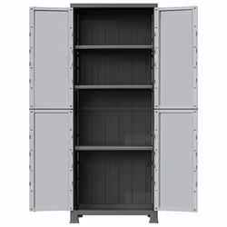 vidaXL Plastic Cabinet Home Organiser Storage Locker Rack Cabinet Cupboard