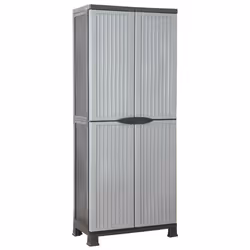 vidaXL Plastic Cabinet Home Organiser Storage Locker Rack Cabinet Cupboard