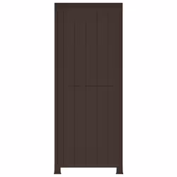 vidaXL Plastic Cabinet Rattan Design Home Organiser Storage Locker Cabinet - Additional view 7