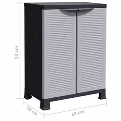 vidaXL Plastic Cabinet Home Organiser Storage Locker Rack Cabinet Cupboard - Additional view 8