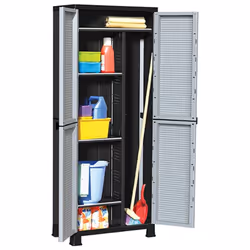 vidaXL Plastic Cabinet Home Organiser Storage Locker Rack Cabinet Cupboard