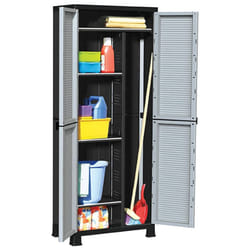 vidaXL Plastic Cabinet Home Organiser Storage Locker Rack Cabinet Cupboard