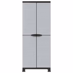 vidaXL Plastic Cabinet Home Organiser Storage Locker Rack Cabinet Cupboard - Additional view 5