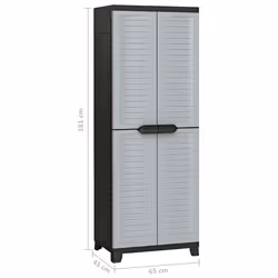 vidaXL Plastic Cabinet Home Organiser Storage Locker Rack Cabinet Cupboard - Additional view 8