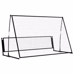 vidaXL 2 in 1 Soccer Rebounder Football Goal Steel Volley Solo Training Net - Additional view 4