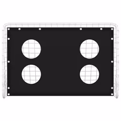 vidaXL Soccer Goal Training Net Steel Football Training Goal with Aiming Wall