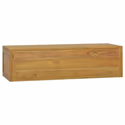 vidaXL Solid Wood Teak Wall-mounted Bathroom Cabinet Cupboard Storage Rack
