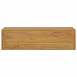 vidaXL Solid Wood Teak Wall-mounted Bathroom Cabinet Cupboard Storage Rack