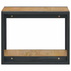 vidaXL Bathroom Cabinet Washroom Sink Unit Basin Cupboard Solid Wood Teak - brown and black, 45 x 45 x 35 cm