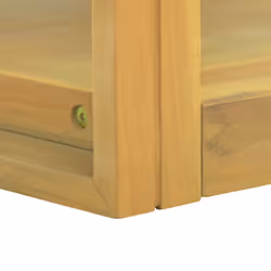 vidaXL Bathroom Cabinet Washroom Sink Unit Basin Cupboard Solid Wood Teak - brown, 90 x 45 x 35 cm - Additional view 4