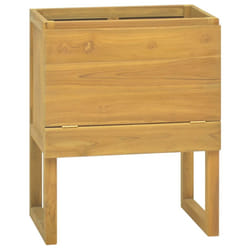 vidaXL Bathroom Cabinet Washroom Sink Unit Basin Cupboard Solid Wood Teak - 60 x 45 x 75 cm