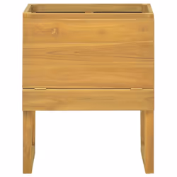 vidaXL Bathroom Cabinet Washroom Sink Unit Basin Cupboard Solid Wood Teak - 60 x 45 x 75 cm