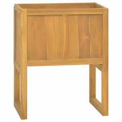 vidaXL Bathroom Cabinet Washroom Sink Unit Basin Cupboard Solid Wood Teak - 60 x 45 x 75 cm - Additional view 4