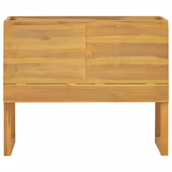 vidaXL Bathroom Cabinet Washroom Sink Unit Basin Cupboard Solid Wood Teak - 90 x 45 x 75 cm