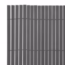 vidaXL Double-Sided Garden Fence Grey Porch Blind Windbreak Privacy Screen - Additional view 4